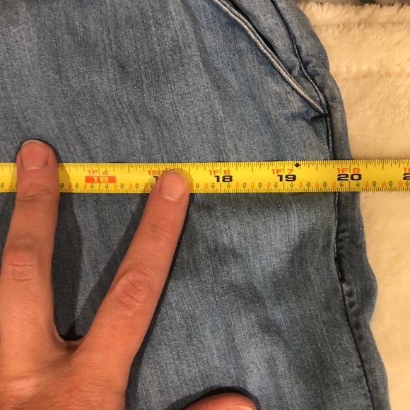 Sweaty Betty Pants Twilight 7/8 Trouser Joggers in Blue Chambray - Size Medium - Picture 10 of 11